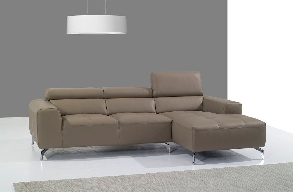 A978b Leather Sectional in Mocha