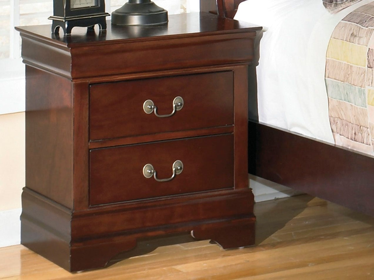 Alisdair - Two Drawer Night Stand - Reddish Brown