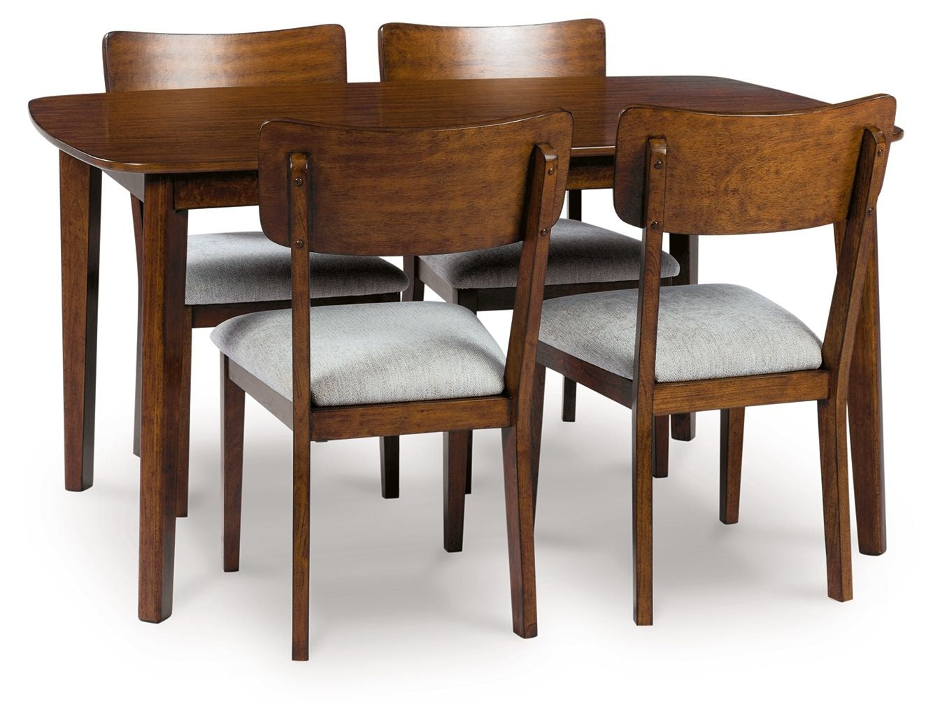 Lyncott - Dining Room Table Set (Set of 5) - Brown