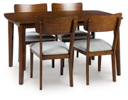 Tameride - Dining Room Table Set (Set of 5) - Brown