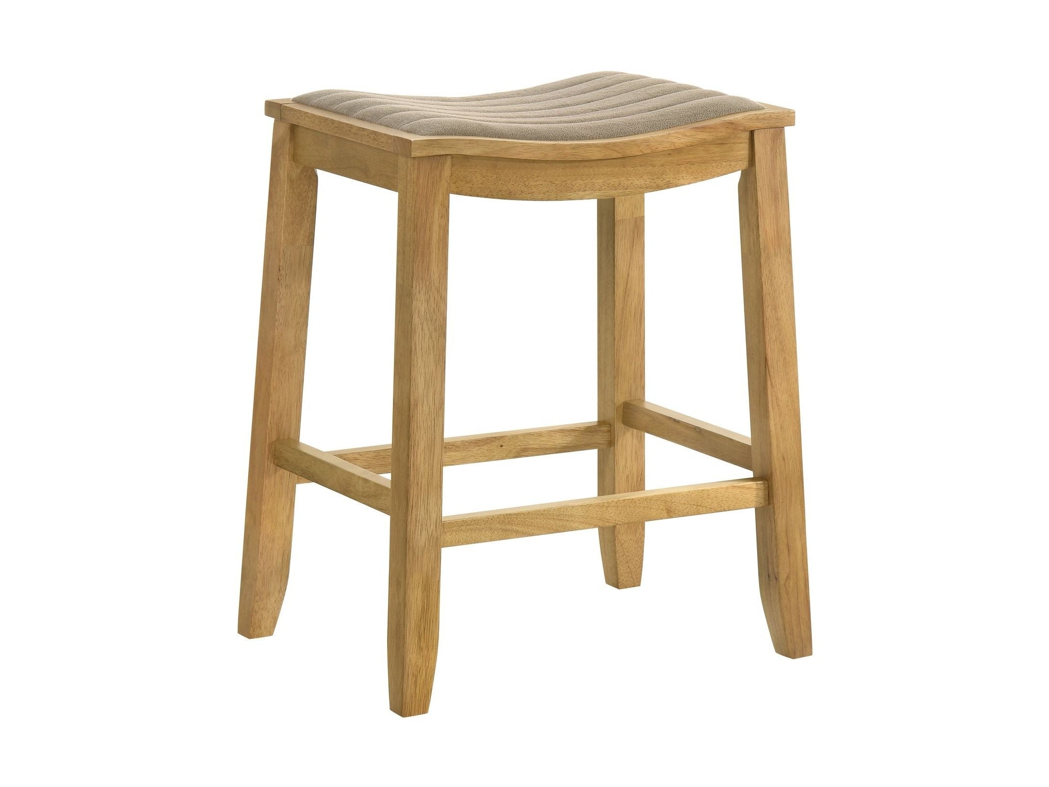 Iyani - Coastal Modern Wood Counter Height Kitchen Bar Stool