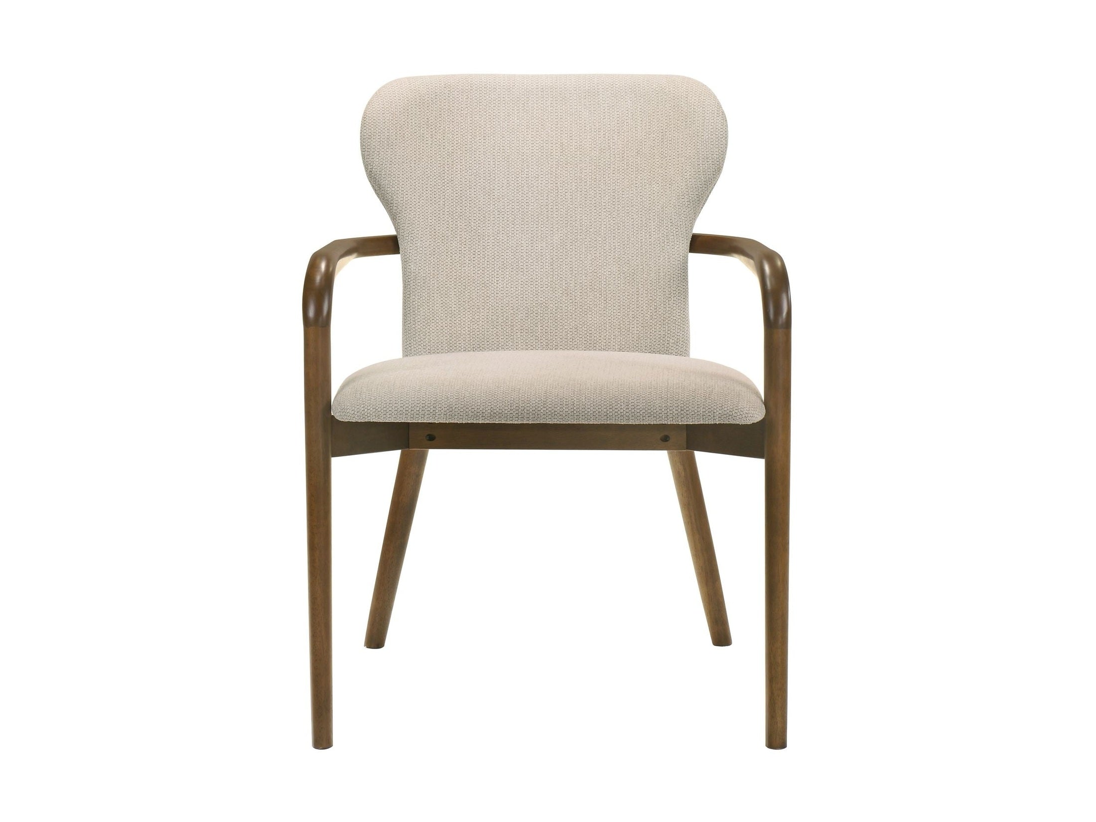 Klarissa - Dining Chair - Cream / Walnut