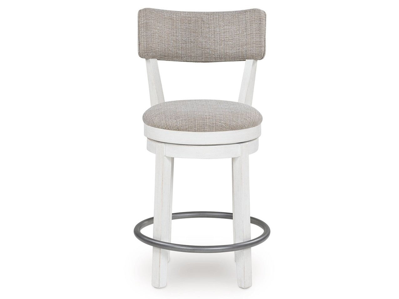 Robbinsdale - Upholstered Swivel Barstool (Set of 2) - Antique White