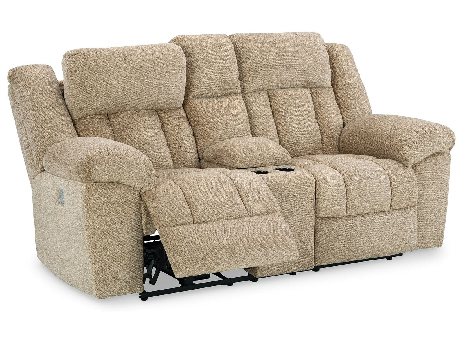 Tip-Off - Power Reclining Loveseat With Console / Adj Headrest