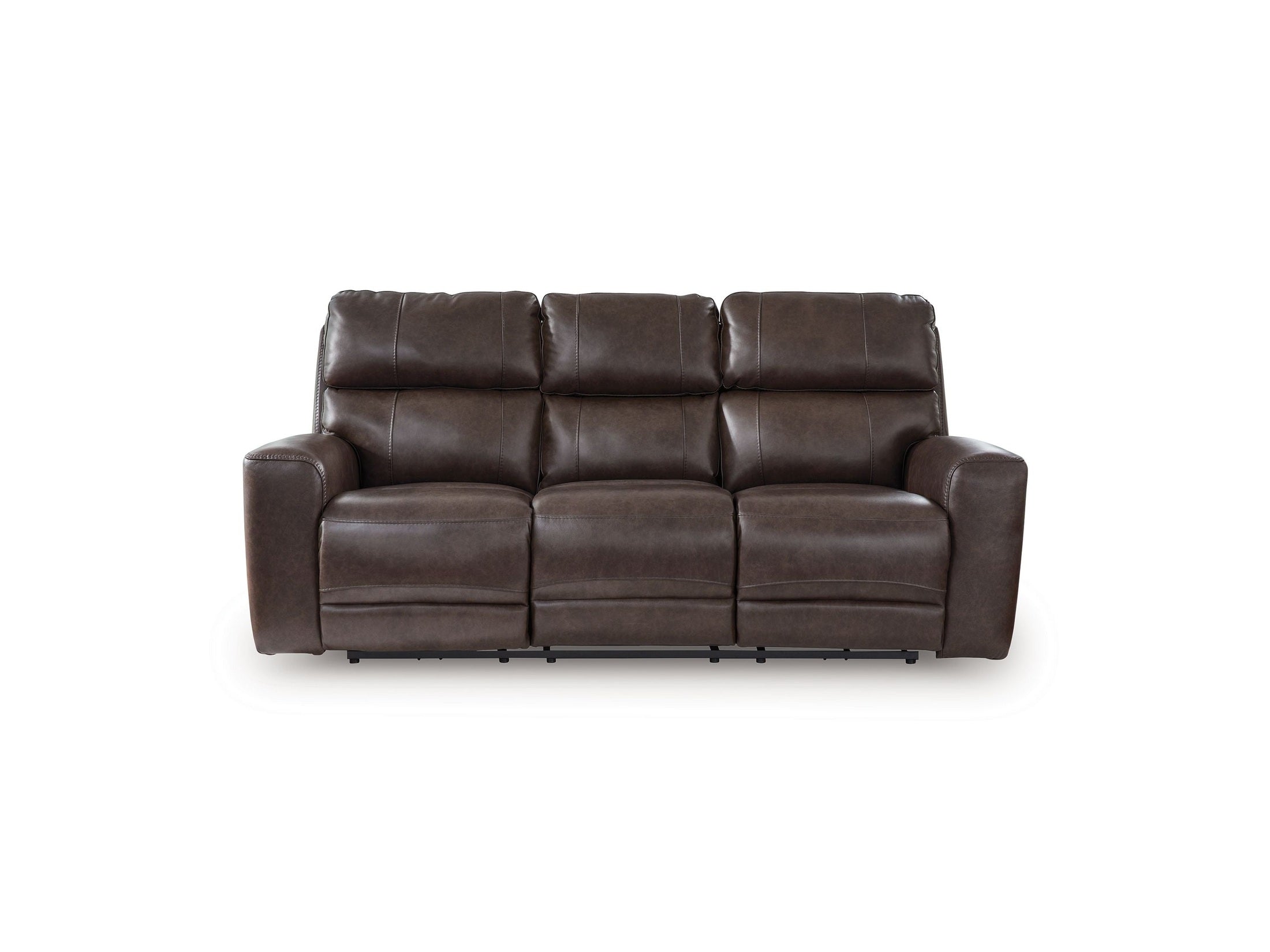 Crossplex - Power Reclining Sofa With Adjustable Headrest - Smoke