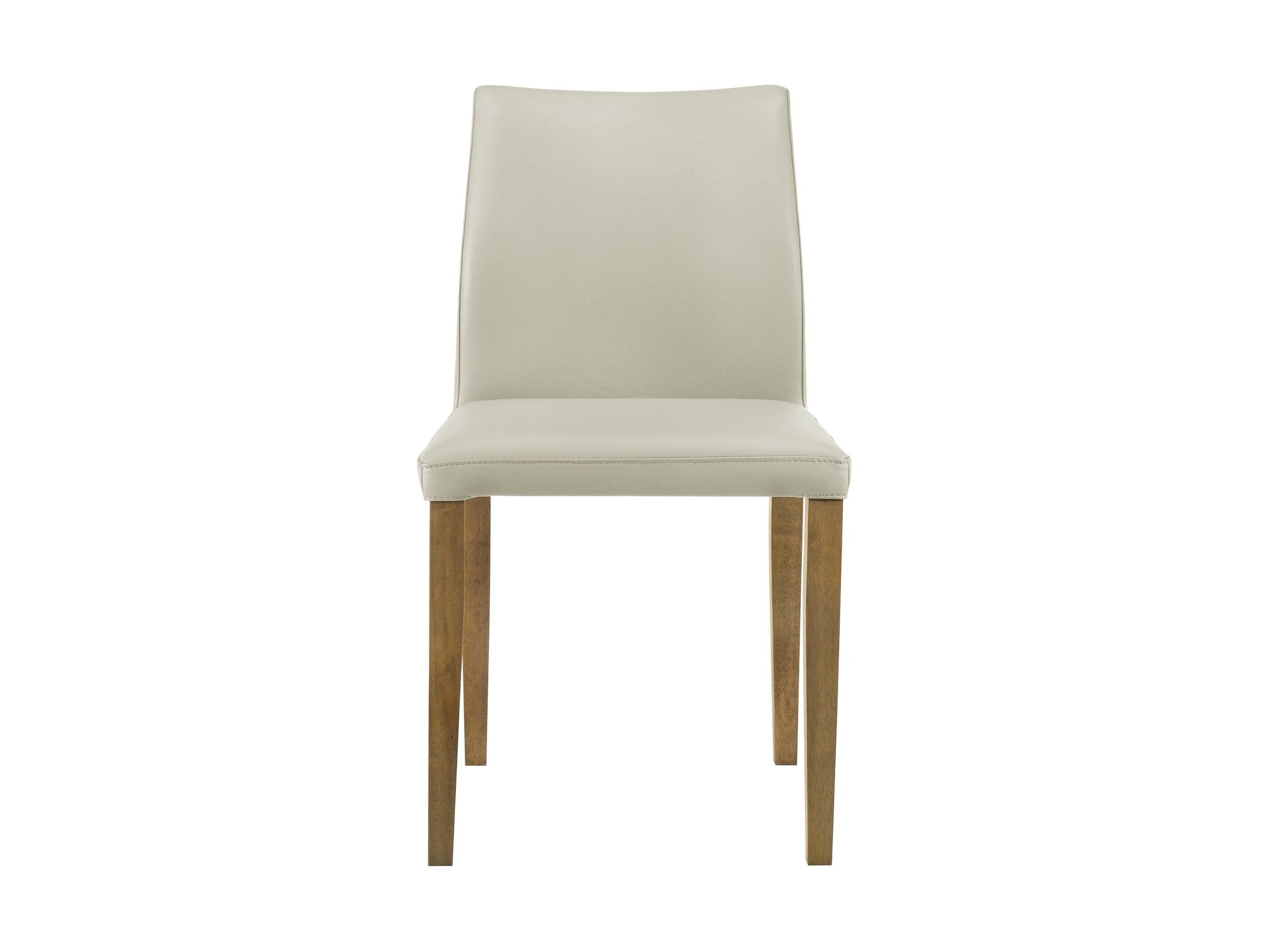 Elyza - Full Back Top Grain Leather Upholstered Wood Dining Chairs (Set of 2)