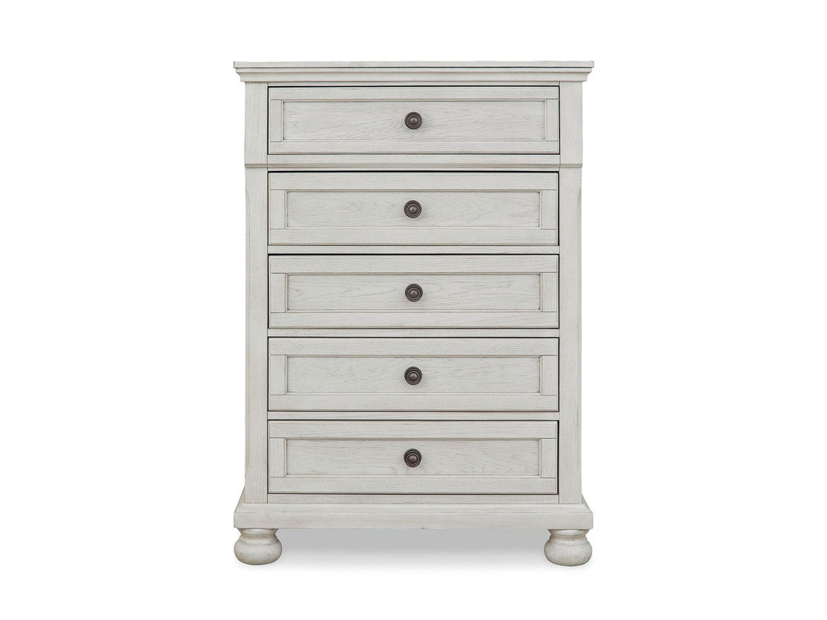 Robbinsdale - Five Drawer Chest - Youth - Antique White