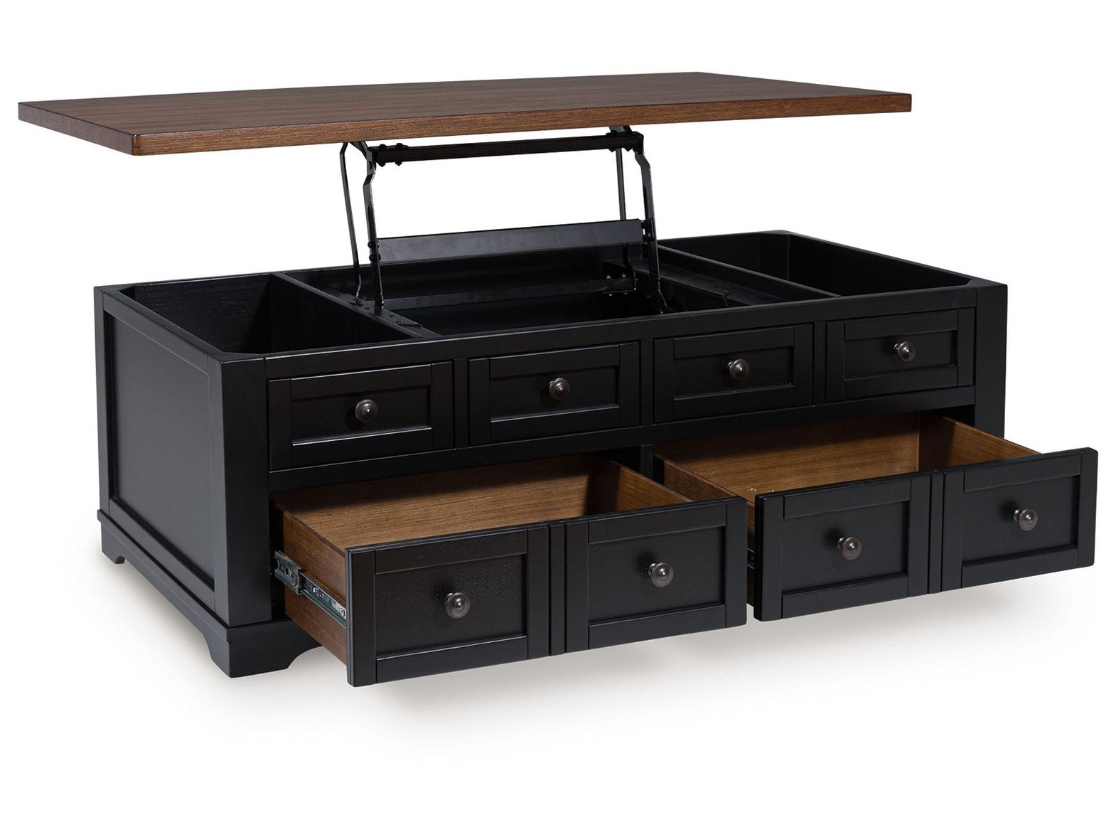 Wildenauer - Lift Top Cocktail Table - Brown / Black