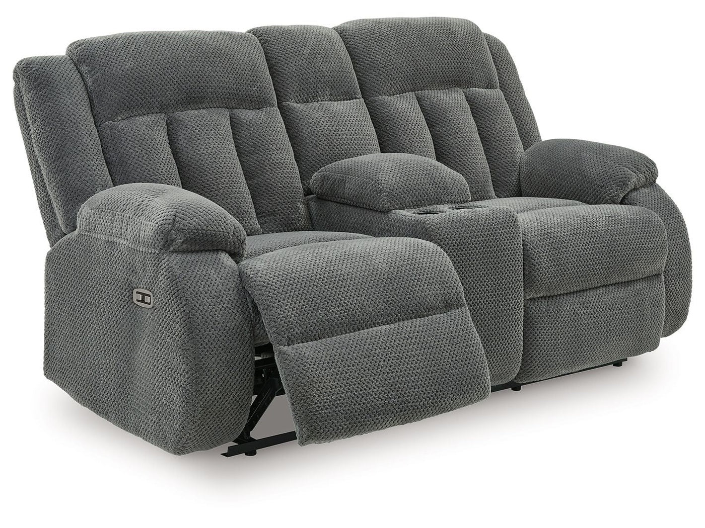 Greely Bend - Double Relcining Power Loveseat With Console