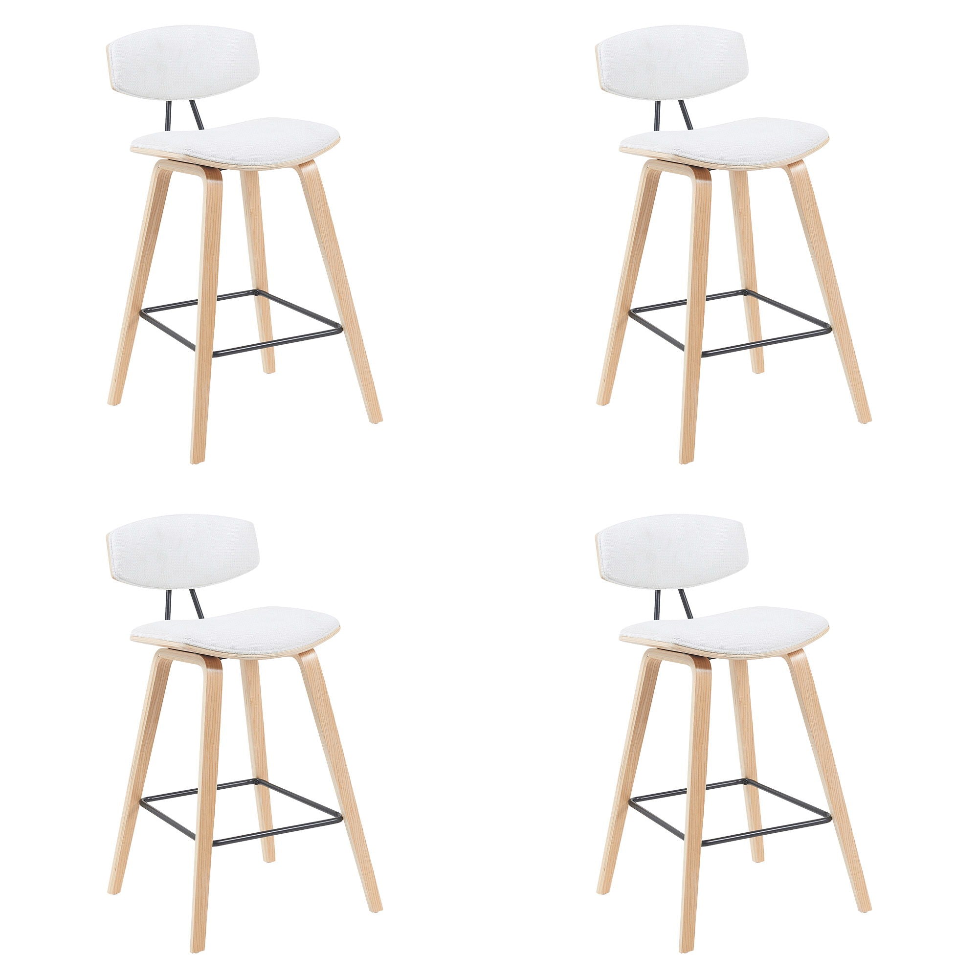 Fox - Swivel Counter Height Stool - Light Brown