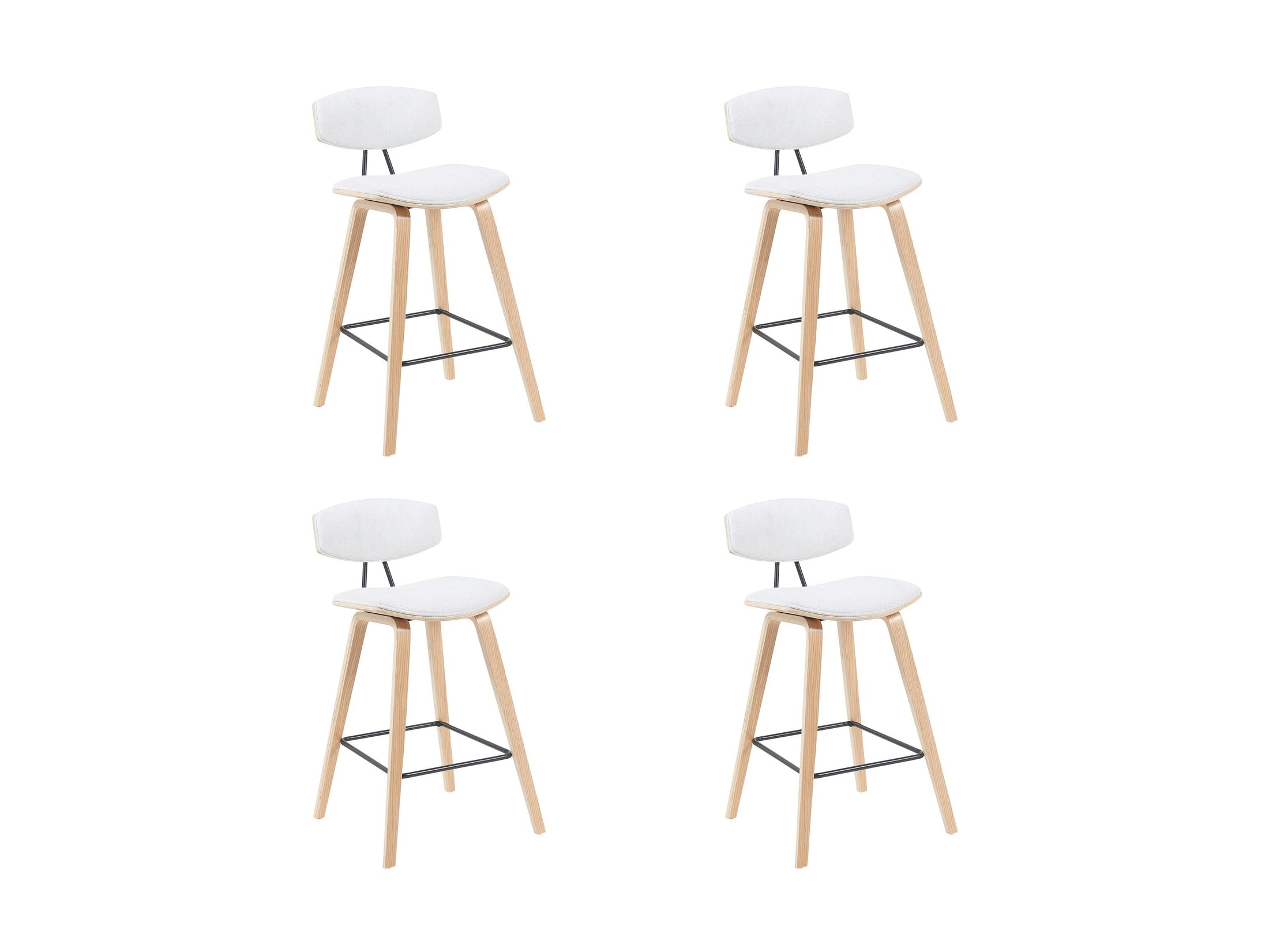 Fox - Swivel Counter Height Stool - Light Brown