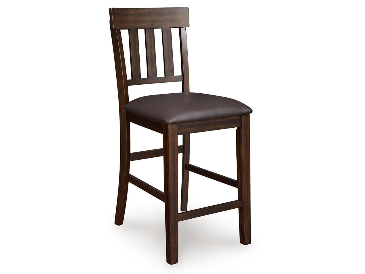 Haddigan - Upholstered Barstool (Set of 2) - Dark Brown