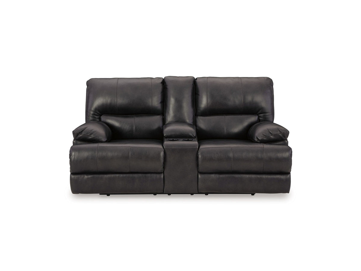 Mountainous - Power Reclining Loveseat With Console /Adj Headrest - Eclipse