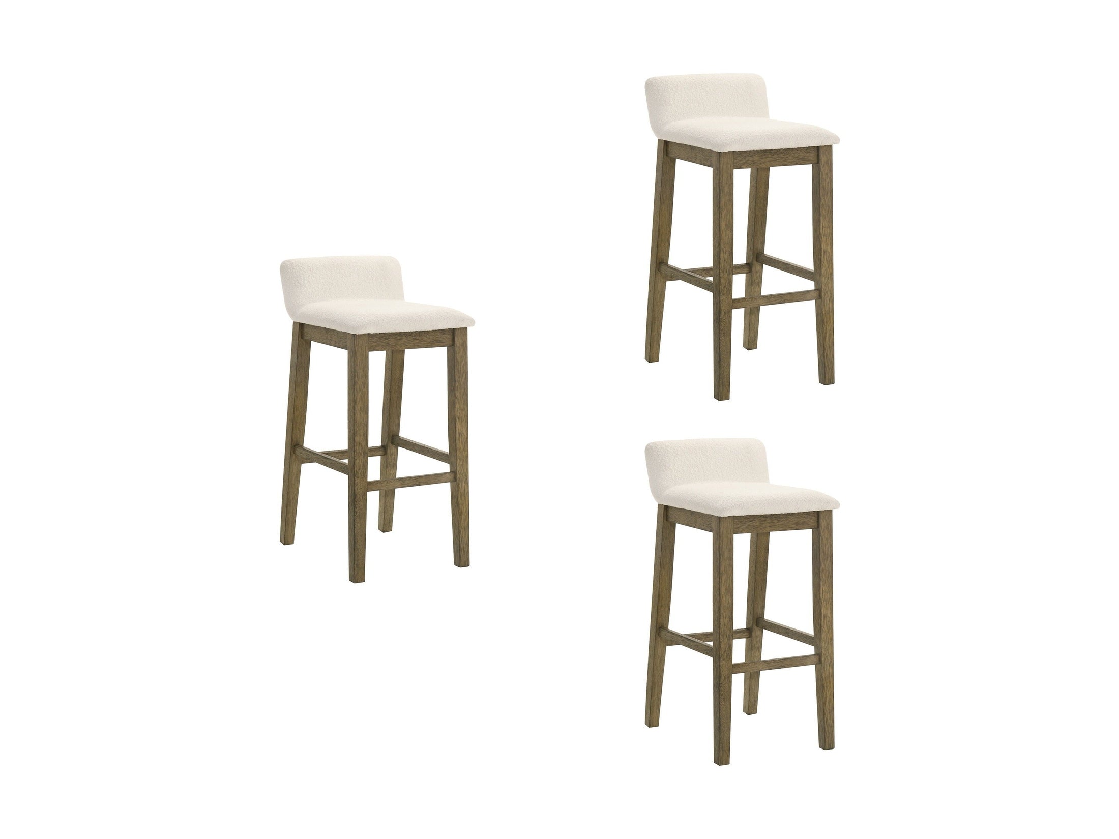 Annikah - Modern Transitional Wood Bar Height Kitchen Bar Stool