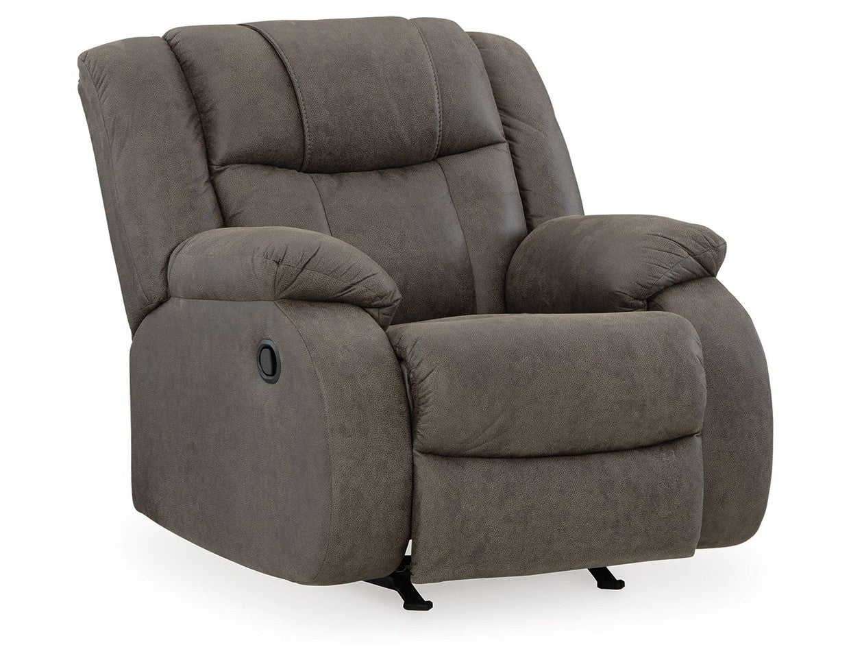 First Base - Rocker Recliner - Gunmetal