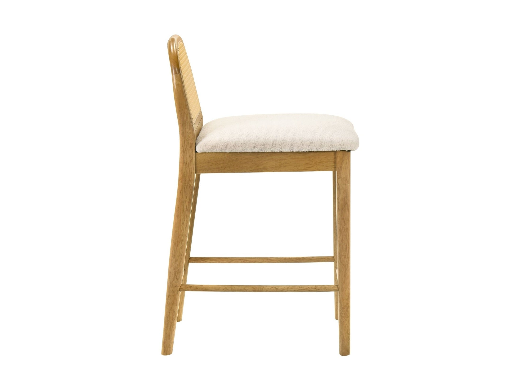 Lucio - Modern Farmhouse Wood Counter Height Kitchen Bar Stool