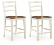 Brinfern - Barstool (Set of 2) - Brown / Antique White