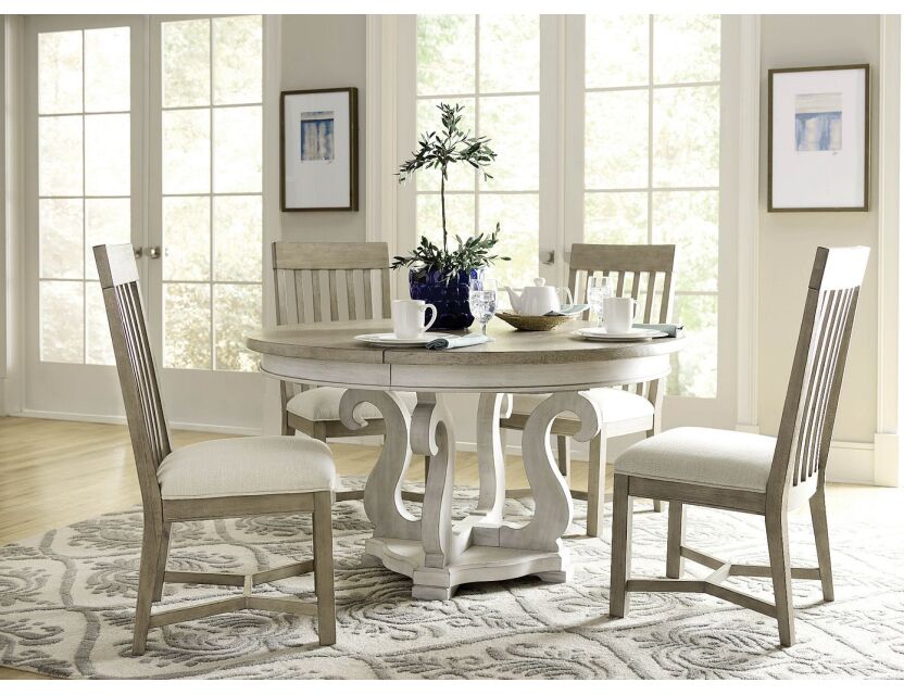 American Drew Litchfield Sussex Round Dining Table Complete