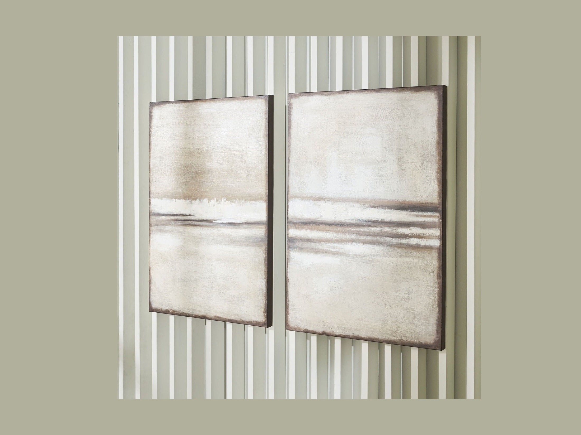 Brockdunn - Wall Art Set (Set of 2) - Tan / Brown
