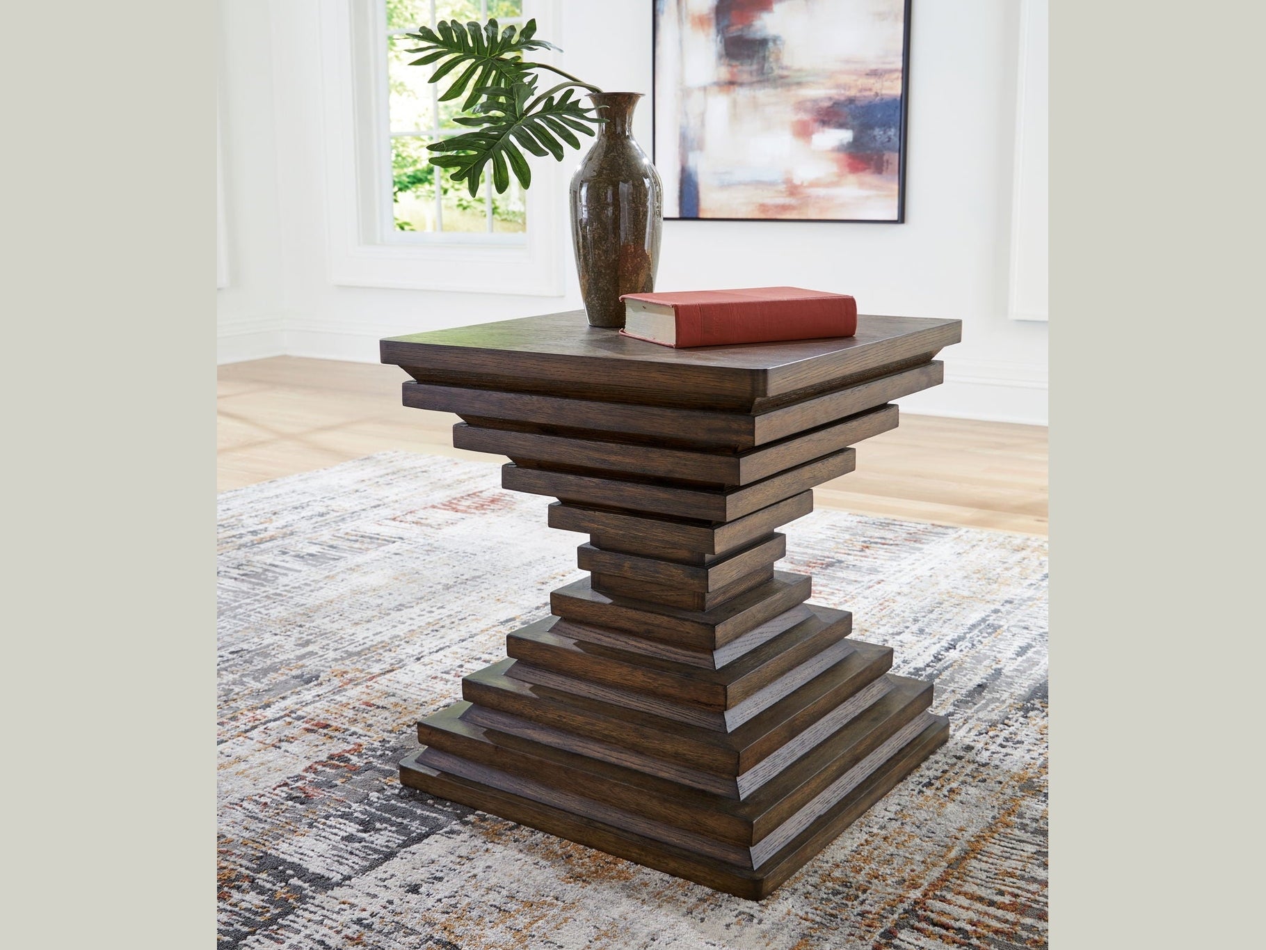 Hannodream - Square End Table - Warm Brown