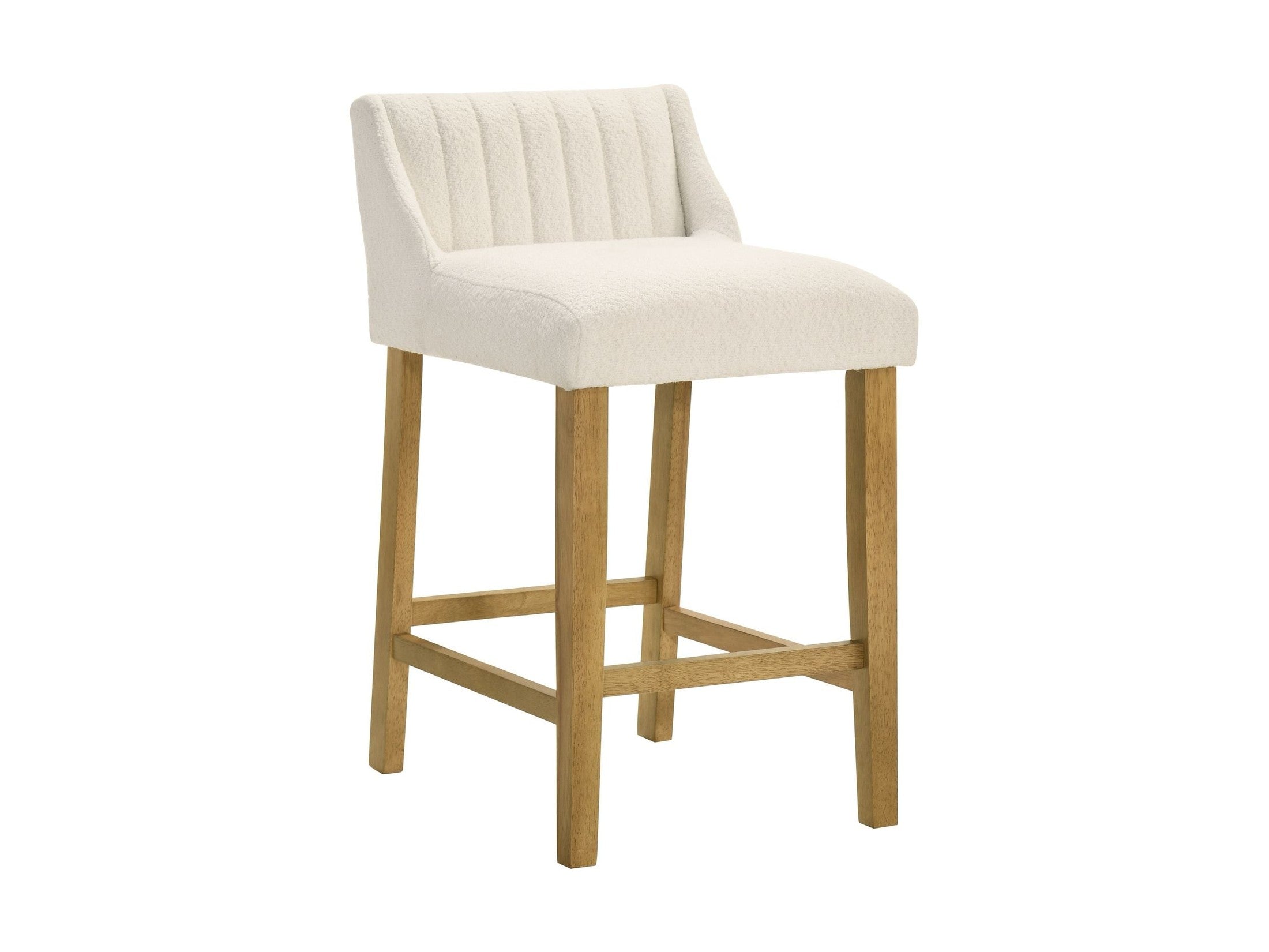 Fauna - Modern Transitional Wood Counter Height Kitchen Bar Stool
