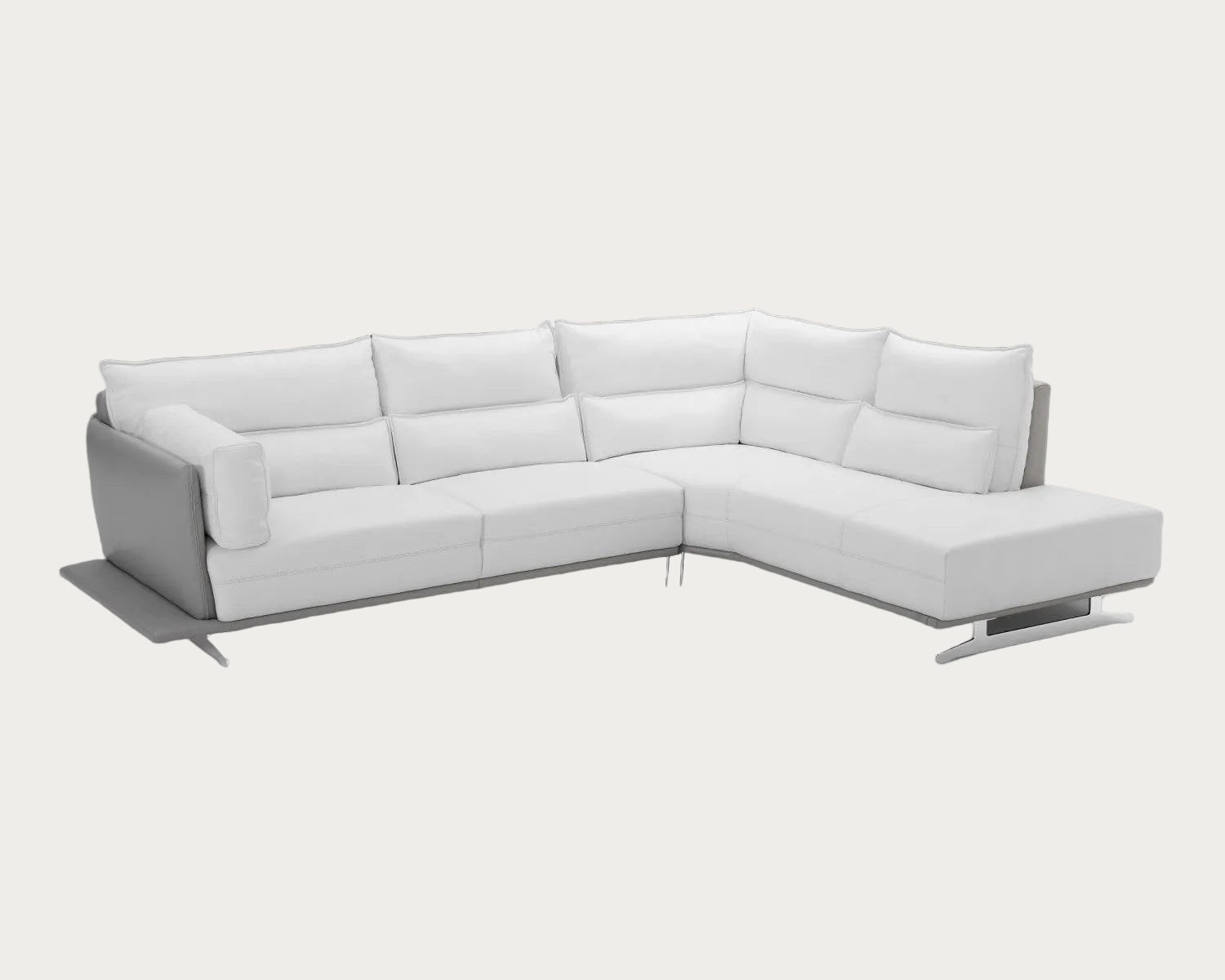 Adeline white sectional sofa
