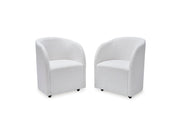 Rowanbeck - Dining Upholstered Arm Chair (Set of 2) - Ivory