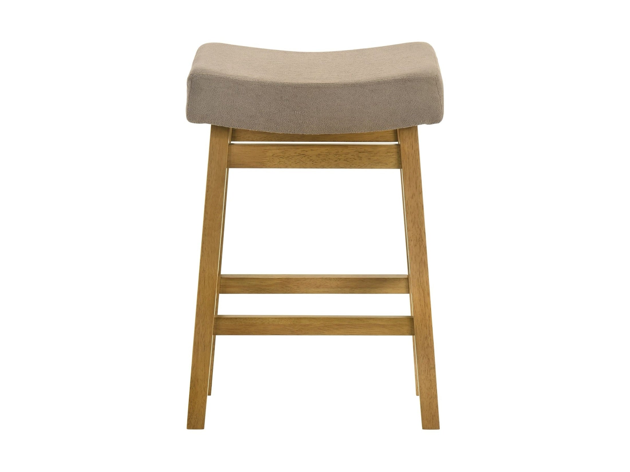 Lenon - Modern Farmhouse Wood Counter Height Kitchen Bar Stool