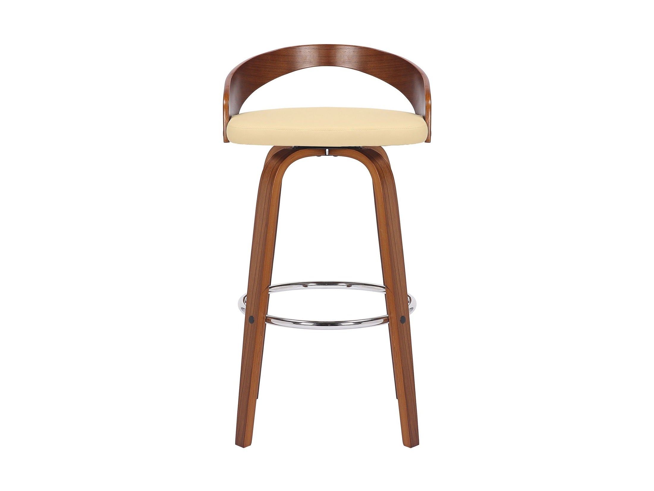 Sonia - 30" Bar Height Swivel Bar Stool - Walnut Wood
