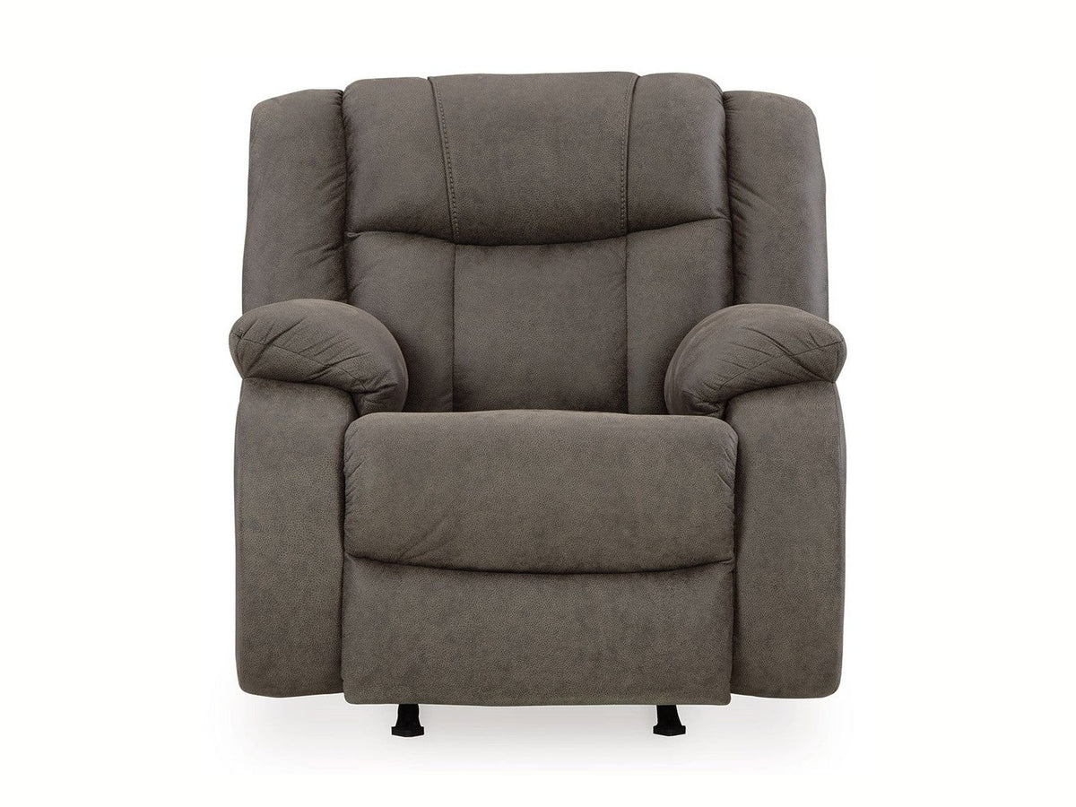 First Base - Rocker Recliner - Gunmetal