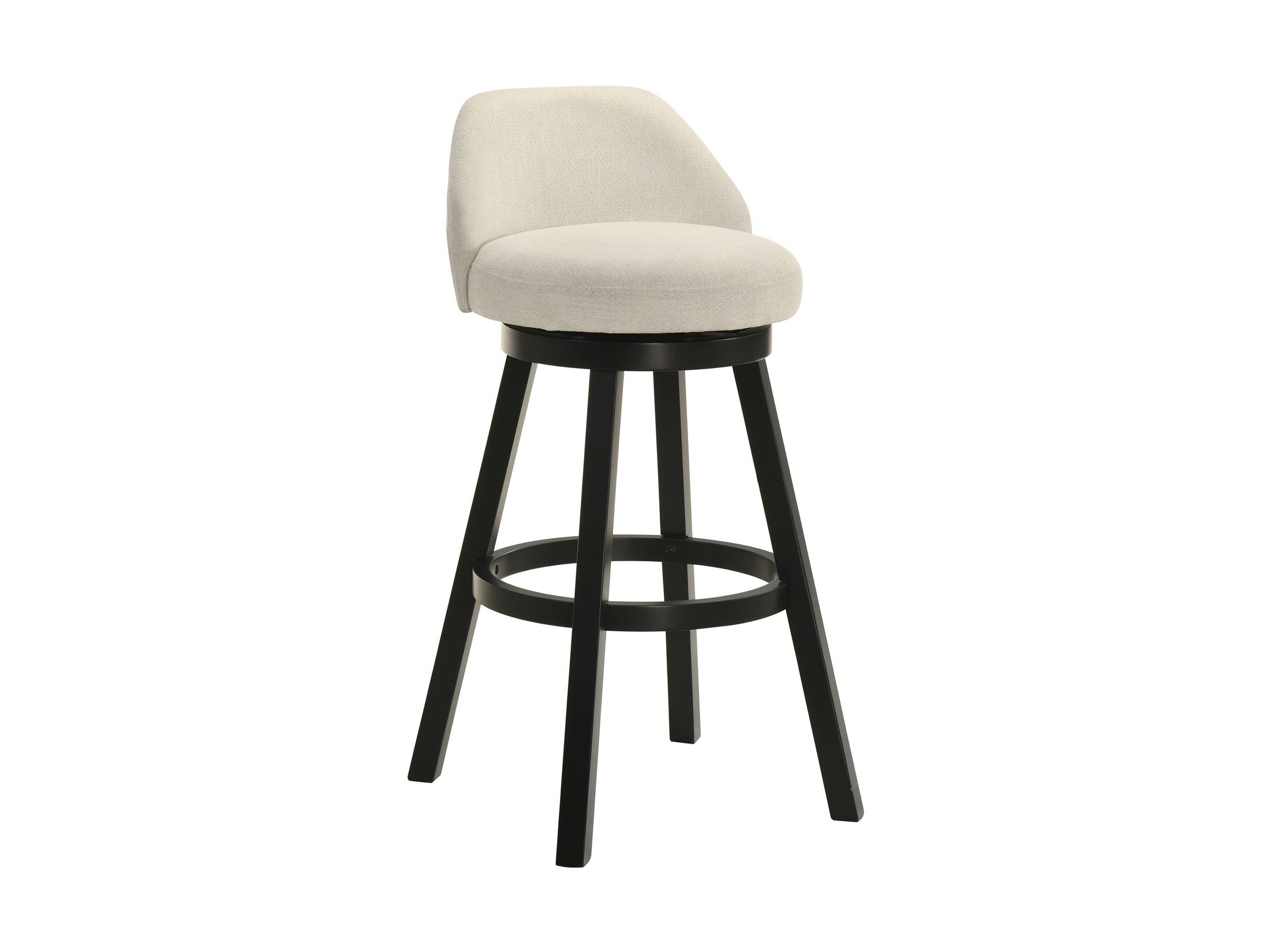 Erika - Modern Transitional Swivel Wood Bar Height Kitchen Bar Stool