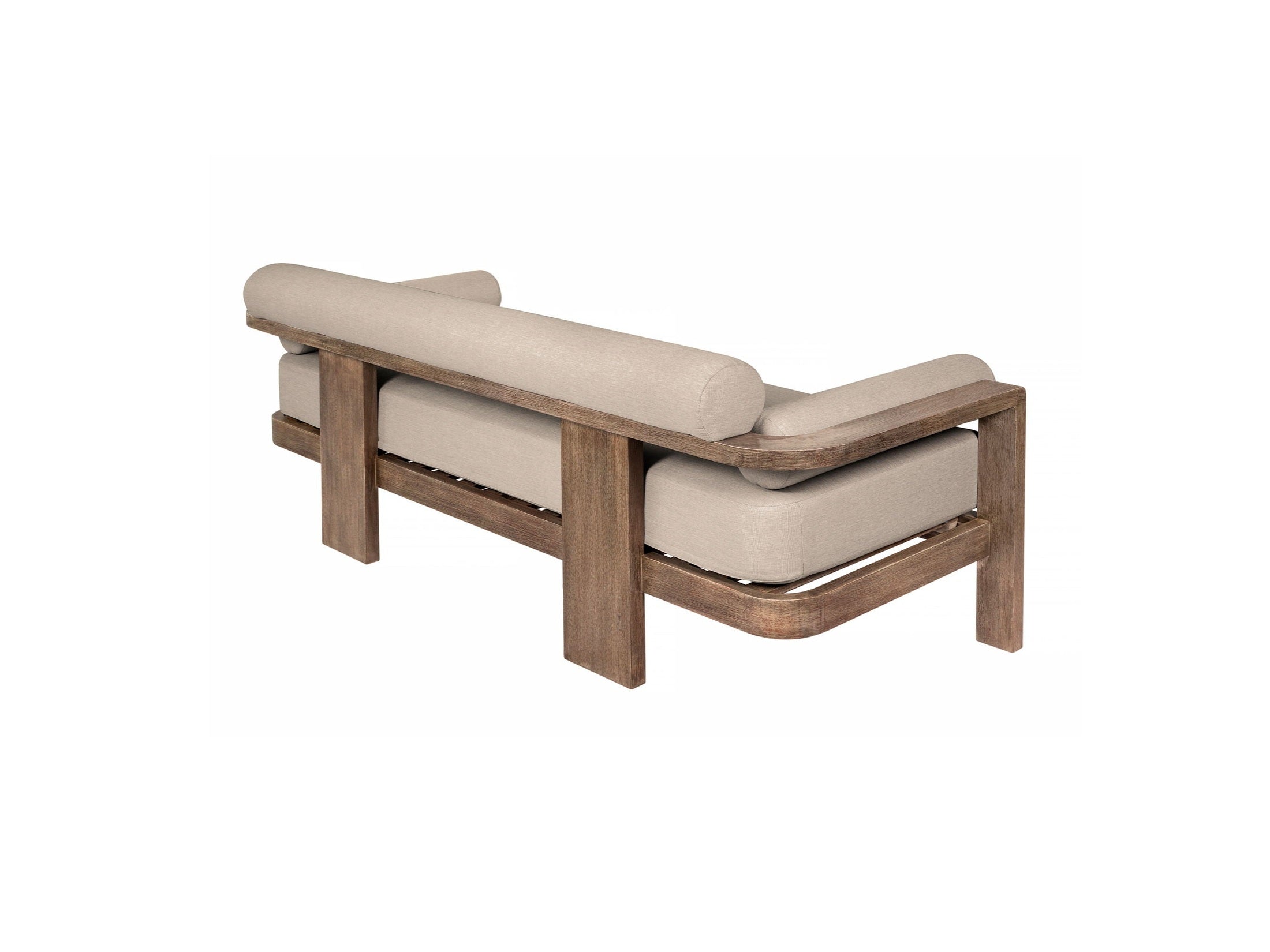 Relic - Outdoor Patio Sofa - Weathered Eucalyptus / Taupe