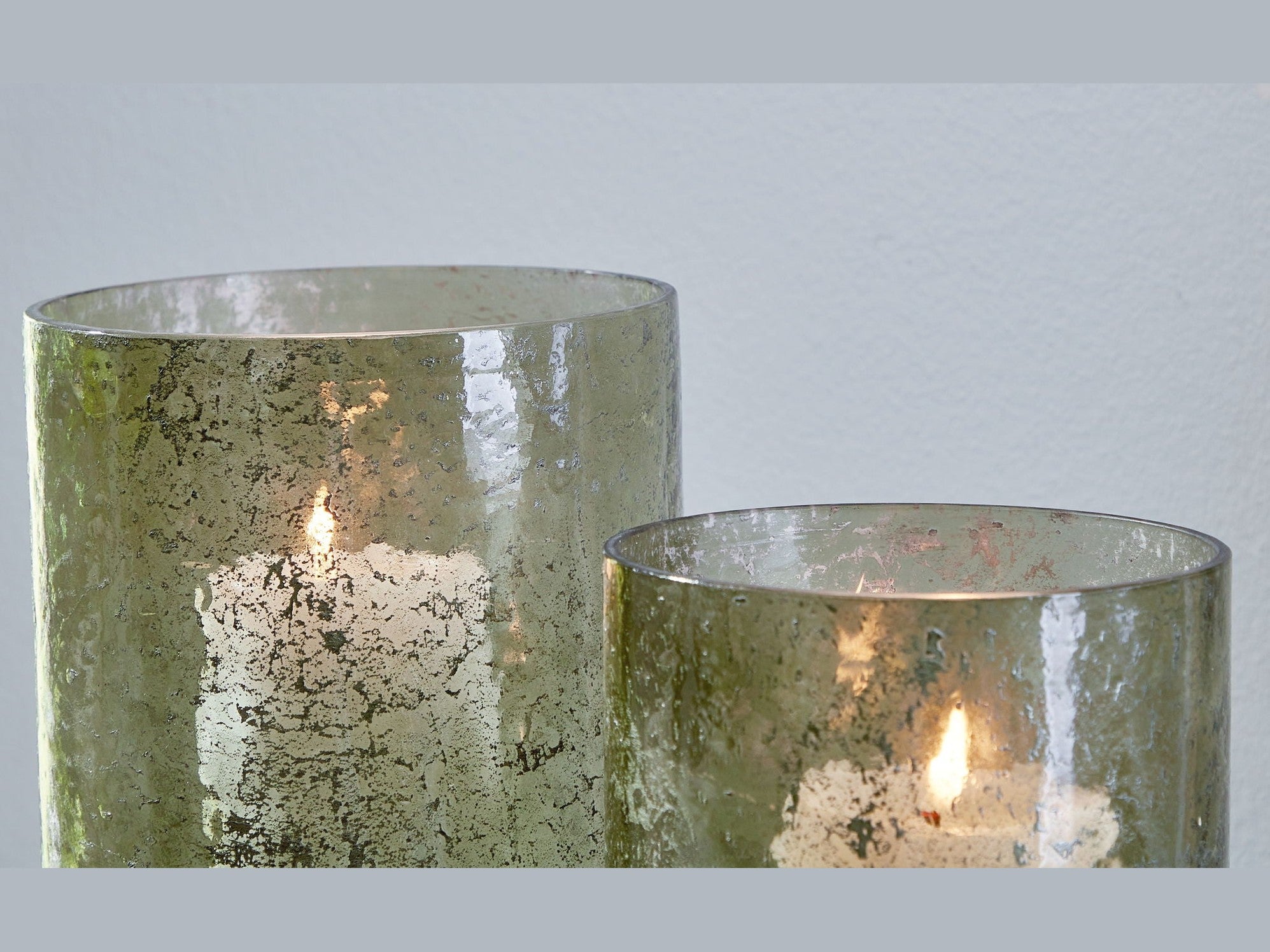 Clarkton - Candle Holder Set (Set of 2) - Green