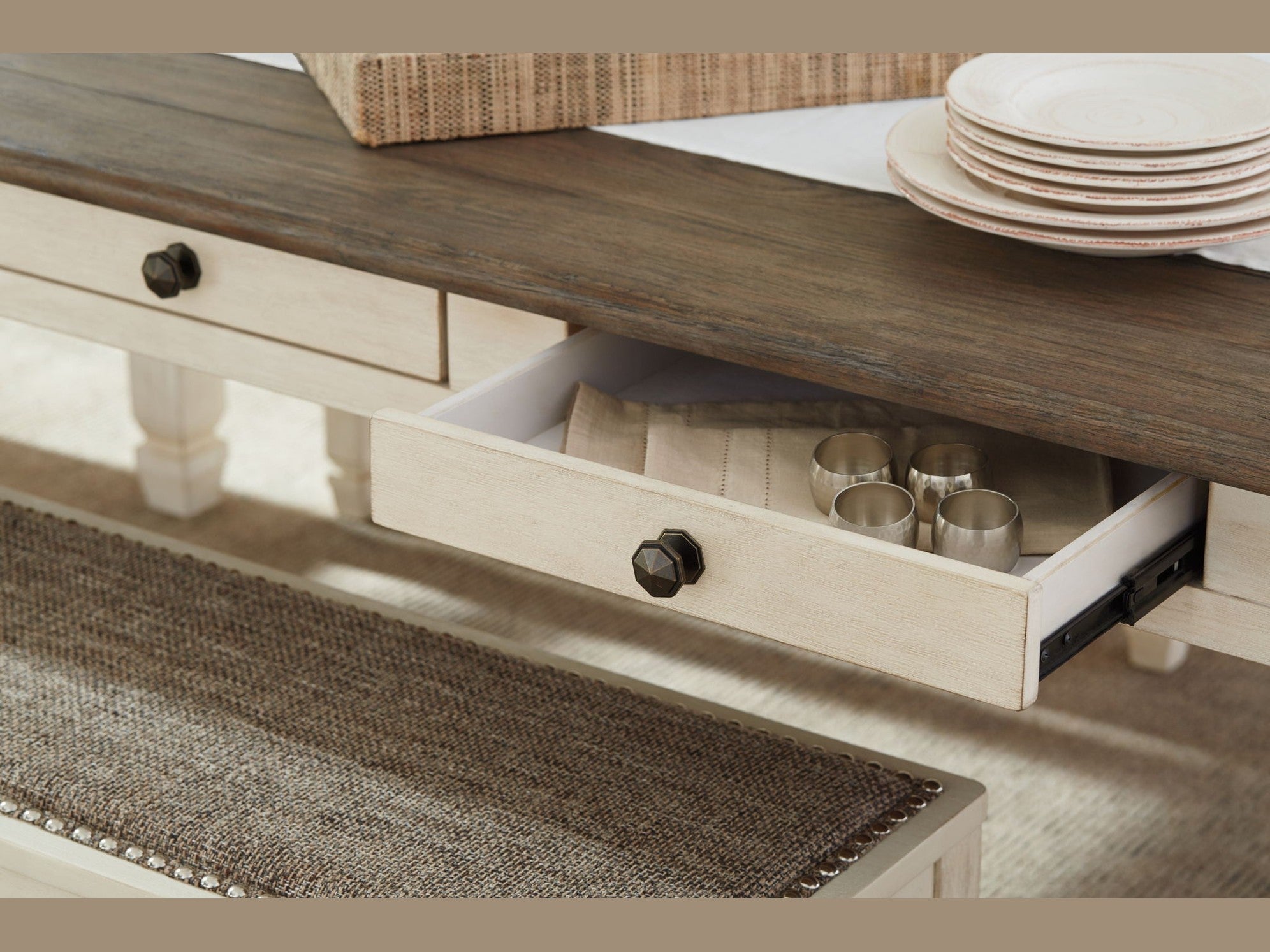Bolanburg - Rectangular Dining Room Table - Beige