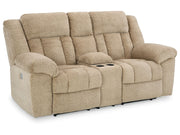 Tip-Off - Power Reclining Loveseat With Console / Adj Headrest