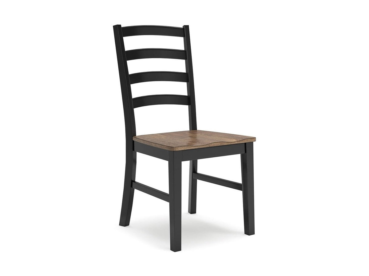 Wildenauer - Dining Room Side Chair (Set of 2) - Brown / Black