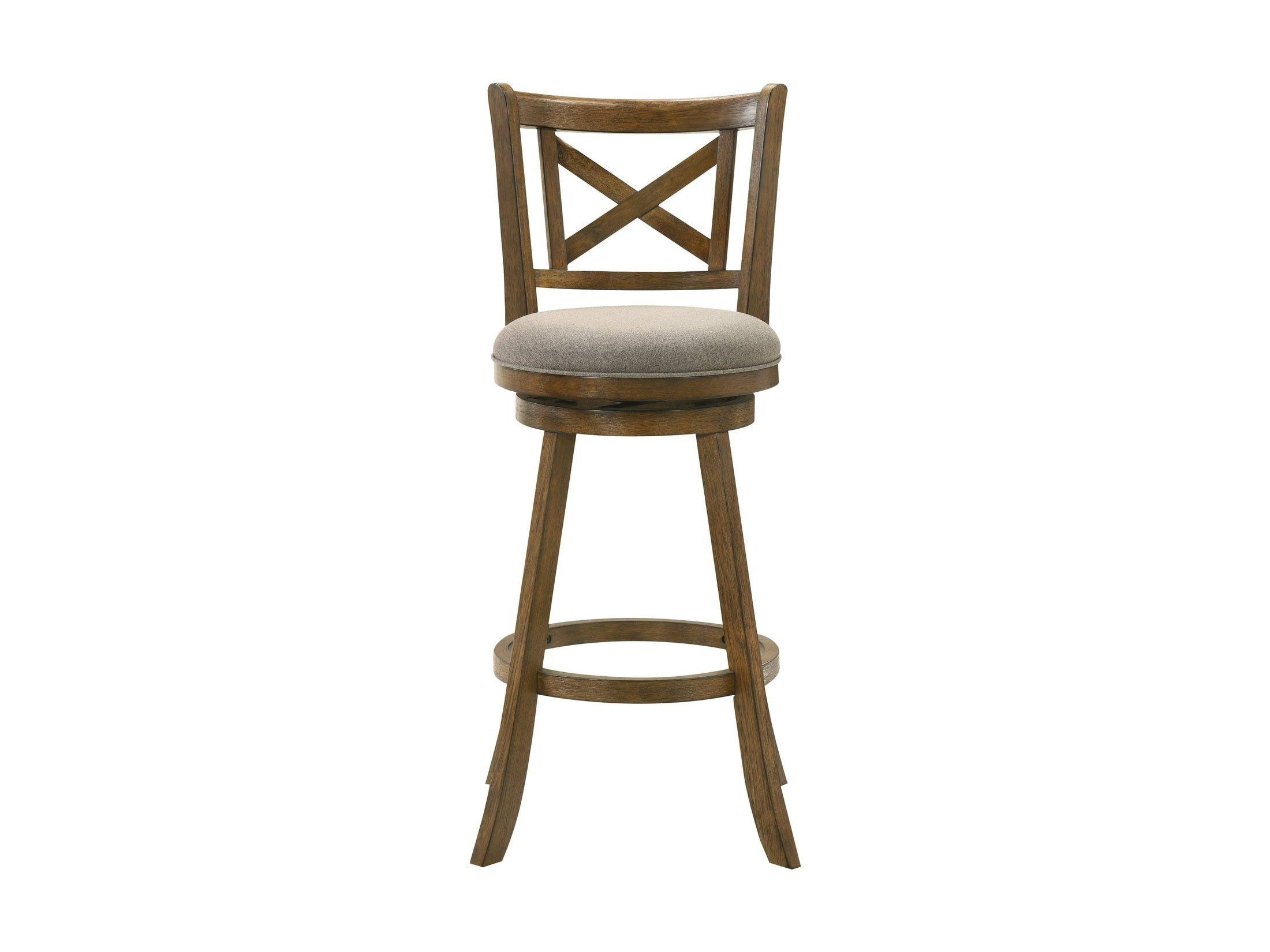 Kodi - Modern Farmhouse Swivel Wood Bar Height Kitchen Bar Stool
