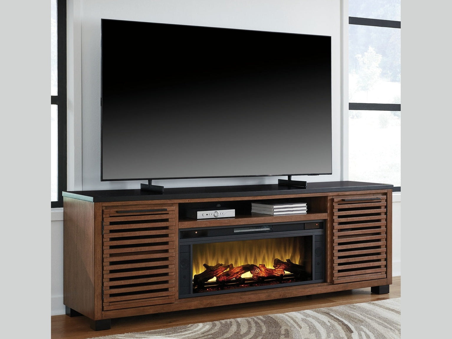 Kallari - TV Stand With Fireplace Option