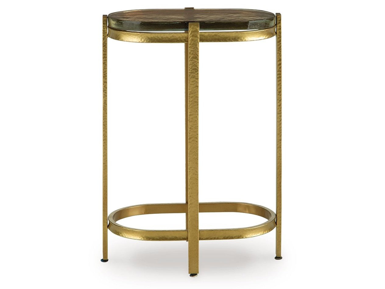 Porterville - Accent Table - Gold Finish