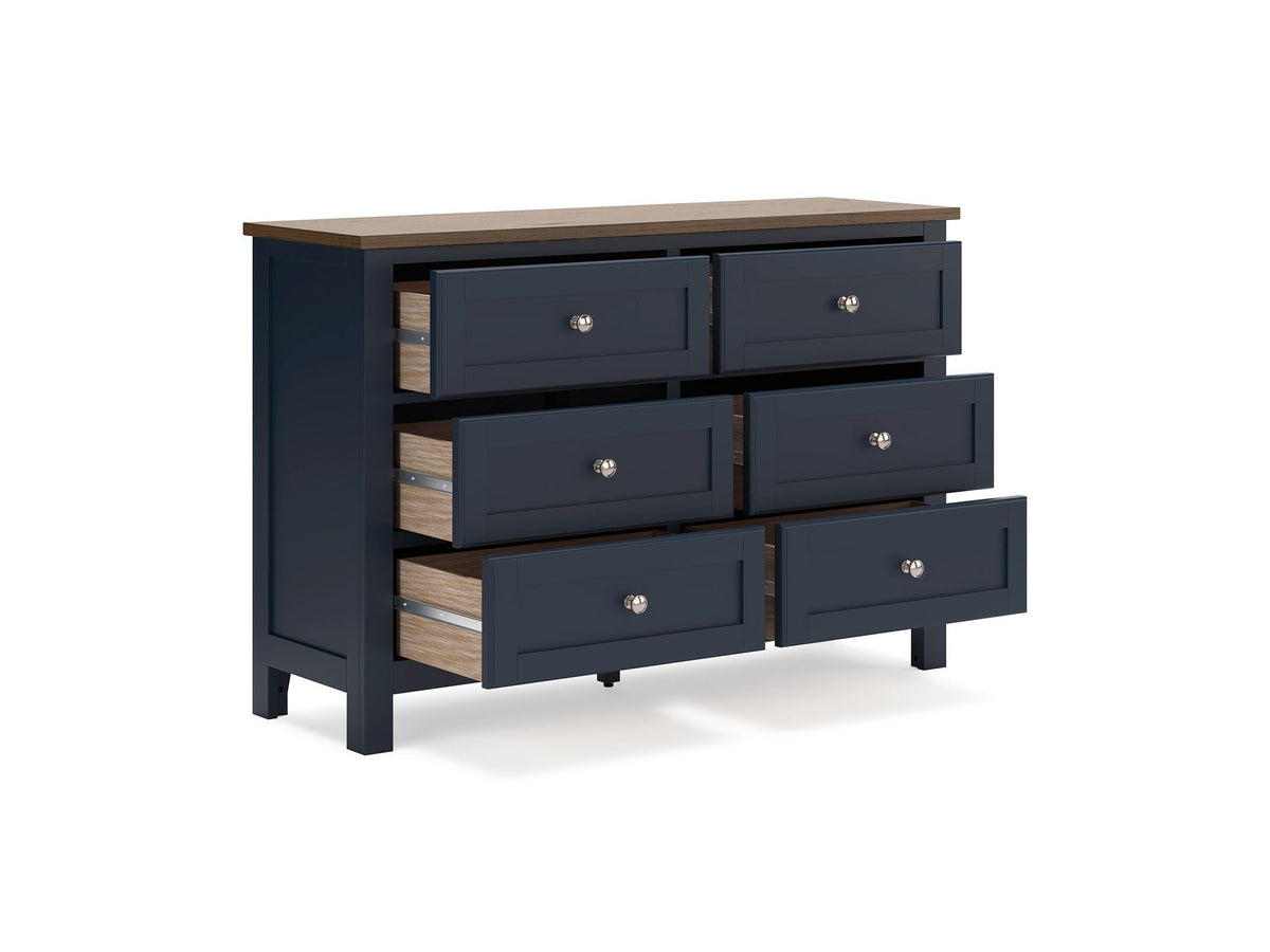 Landocken - Dresser - Brown / Blue
