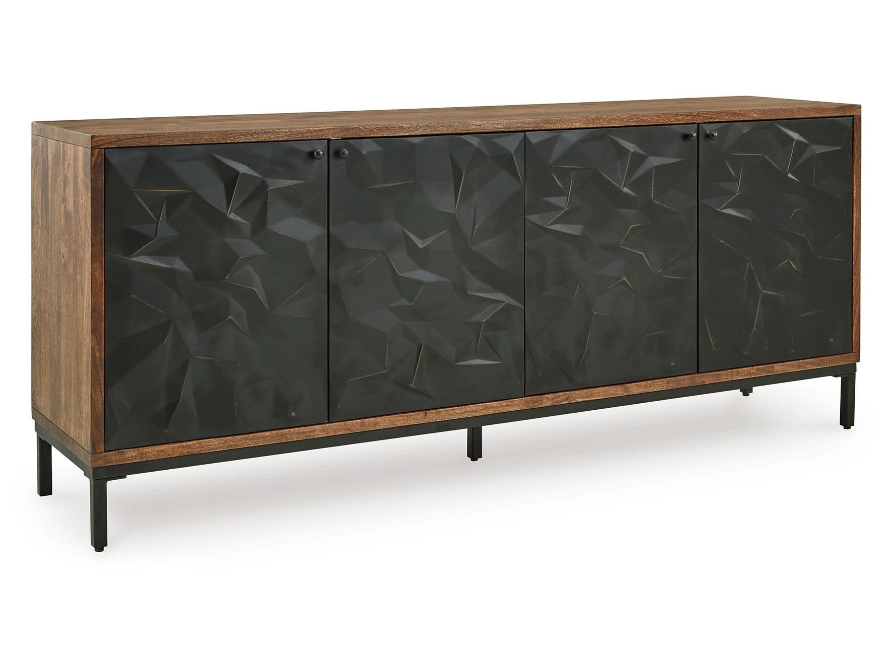 Dorannby - Accent Cabinet - Black / Brown