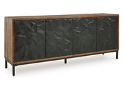 Dorannby - Accent Cabinet - Black / Brown