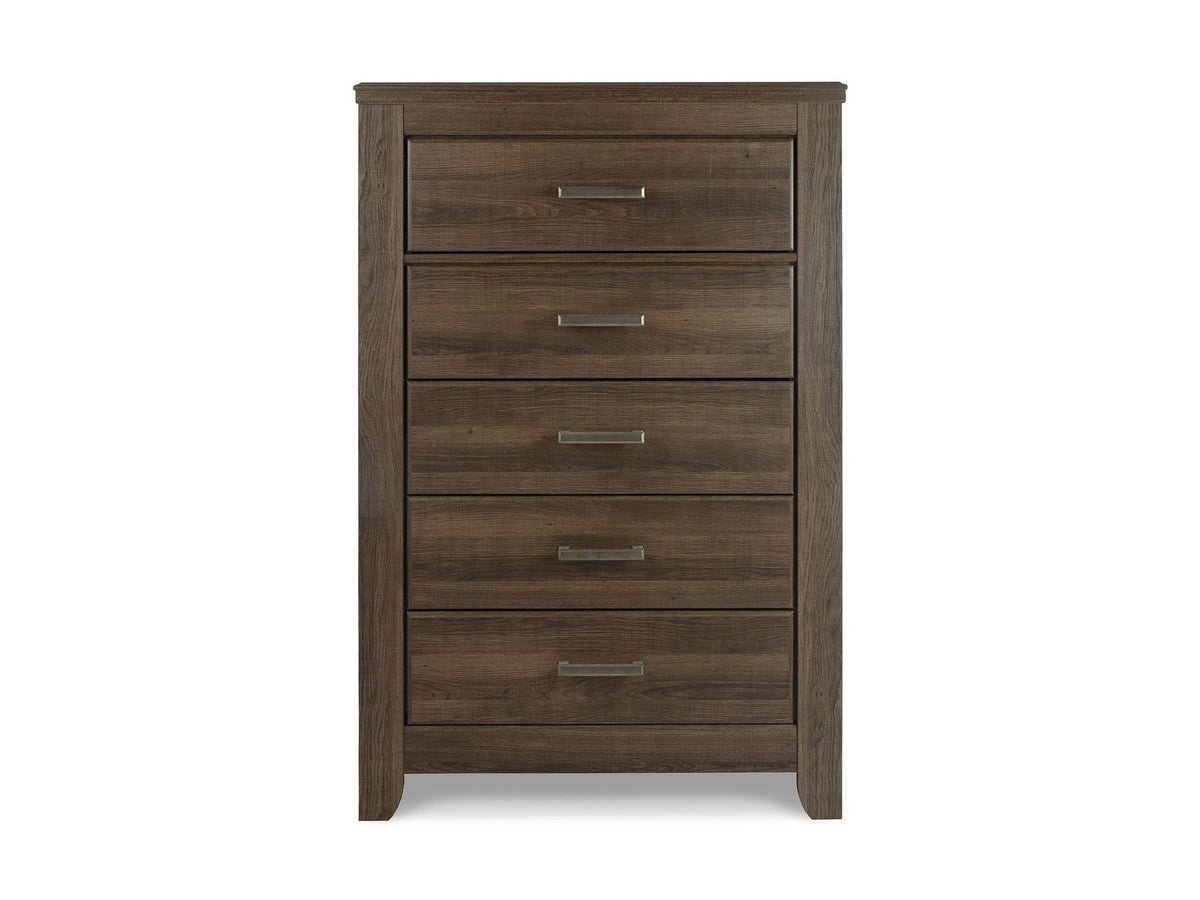 Juararo - Five Drawer Chest - Dark Brown