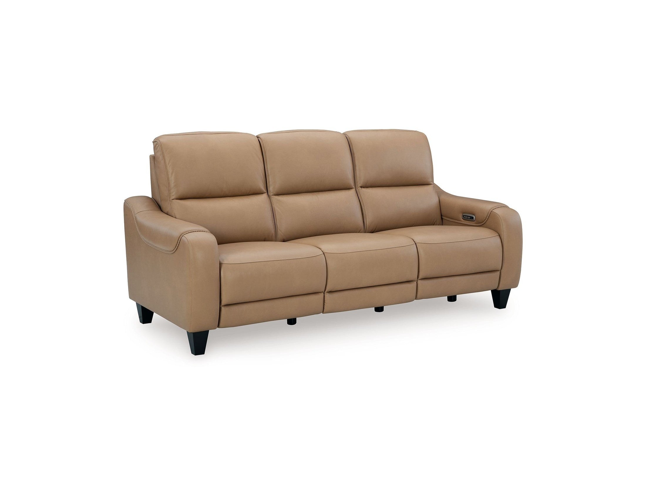 Mosswell - Power Reclining Sofa With Adj Headrest - Toffee