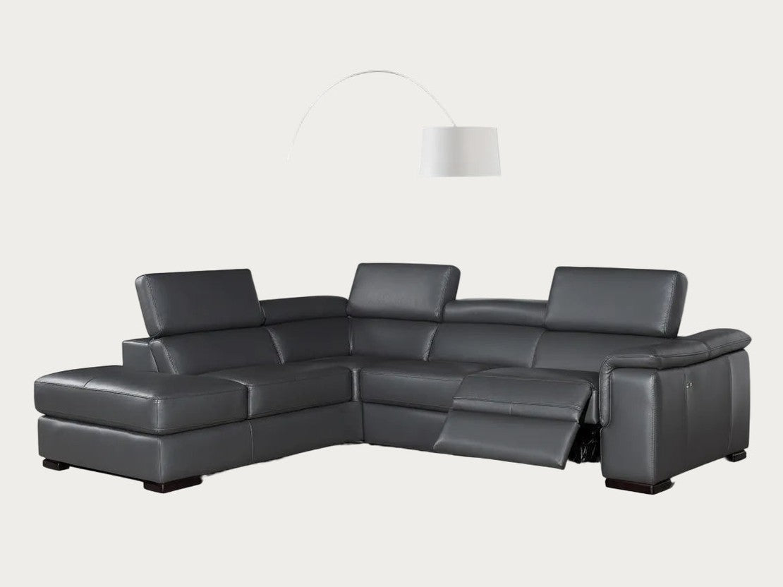 Agata Leather Sectional Recliner, LFC