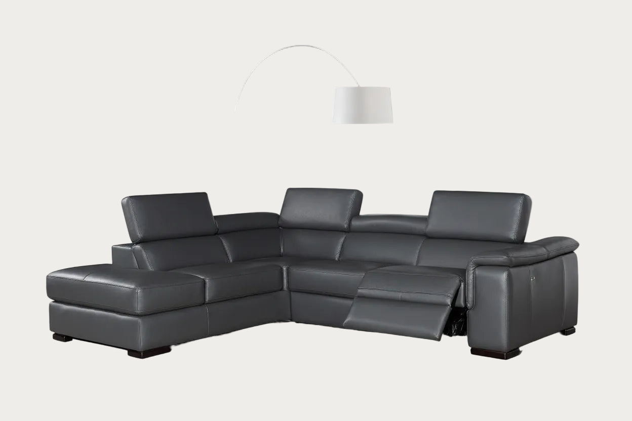 Agata Leather Sectional Recliner, LFC