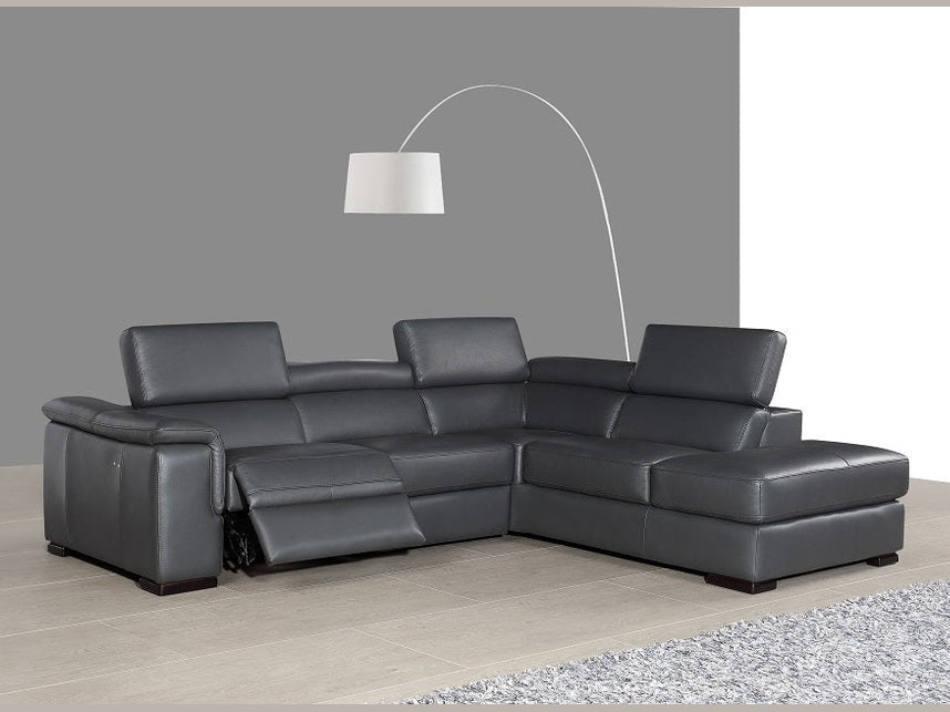 Agata Leather Sectional Recliner