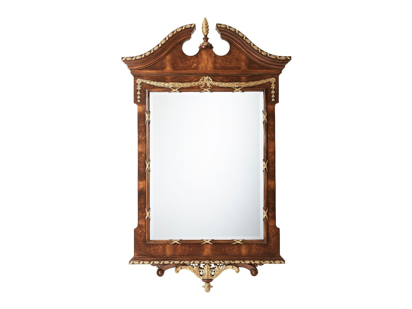 Theodore Alexander The India Silk Bedroom Wall Mirror