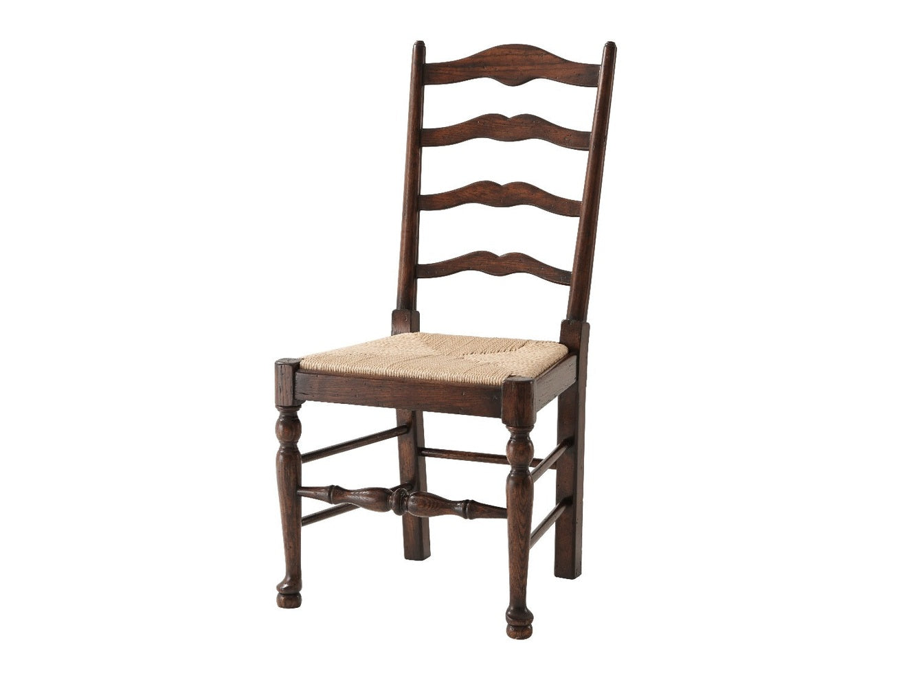 Theodore Alexander Victory Oak Ladderback Side Chair