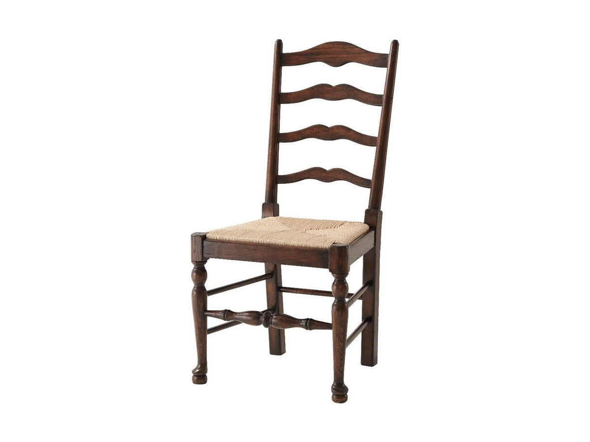 Theodore Alexander Victory Oak Ladderback Side Chair